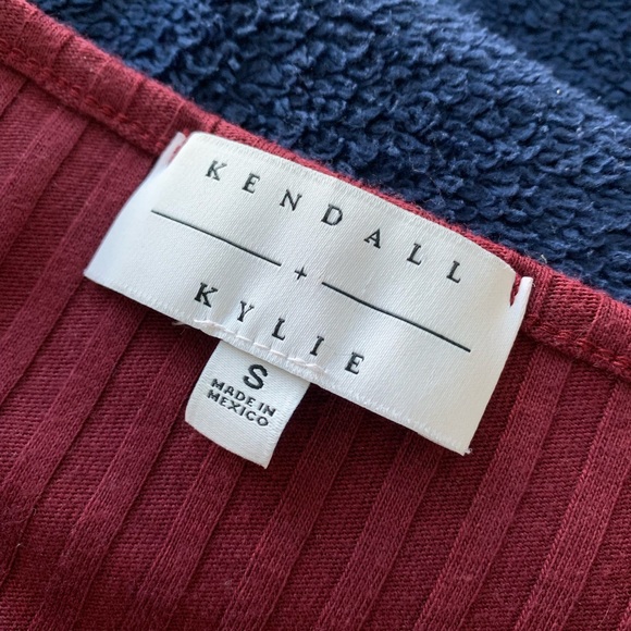 🌹 Kendall & Kylie (S) Lace Up Maroon Dress - Picture 7 of 8